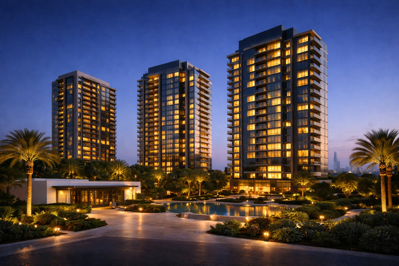 Modern buildings in Saudi Arabia